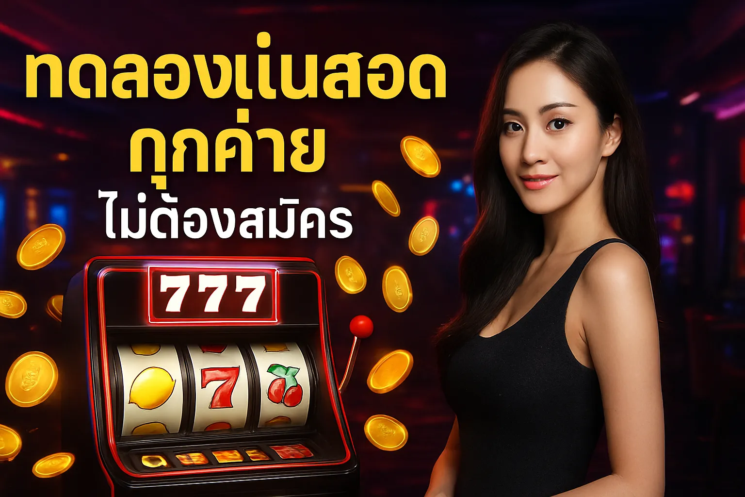 ภาพหน้าปกบทความ ทดลองเล่นสล็อตทุกค่าย ไม่ต้องสมัคร เล่นฟรีได้ทุกเกม