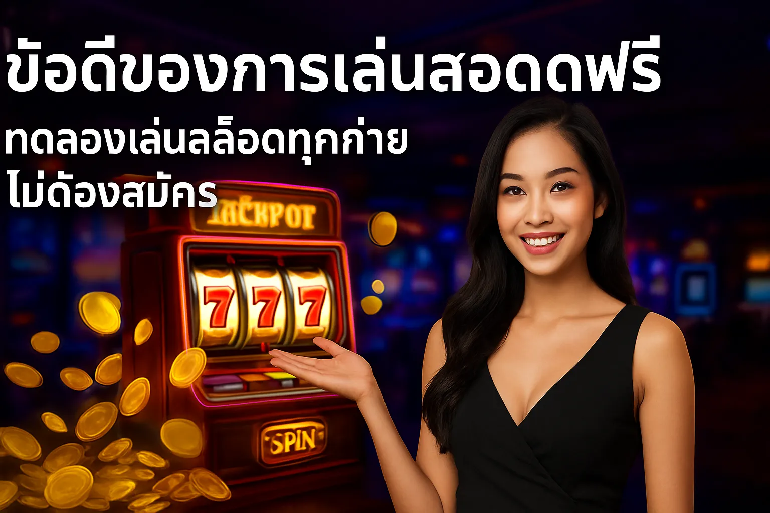 ภาพประกอบหัวข้อ ข้อดีของการเล่นสล็อตฟรี