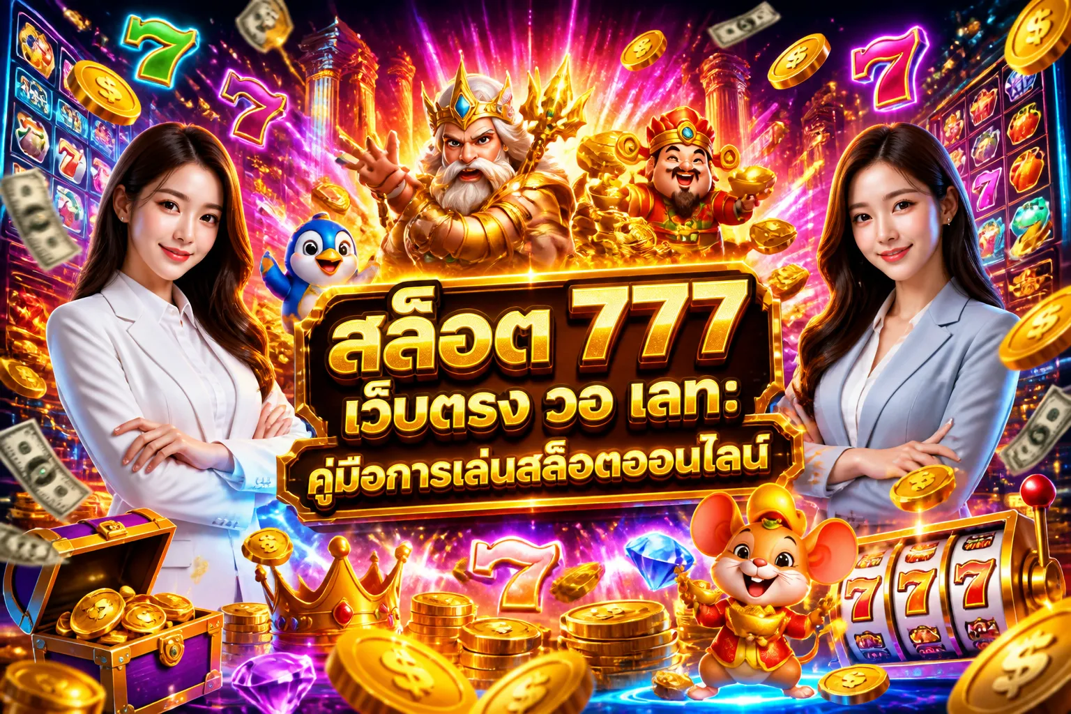 ภาพหน้าปกบทความ สล็อต 777 เว็บตรง วอ เลท: คู่มือการเล่นสล็อตออนไลน์