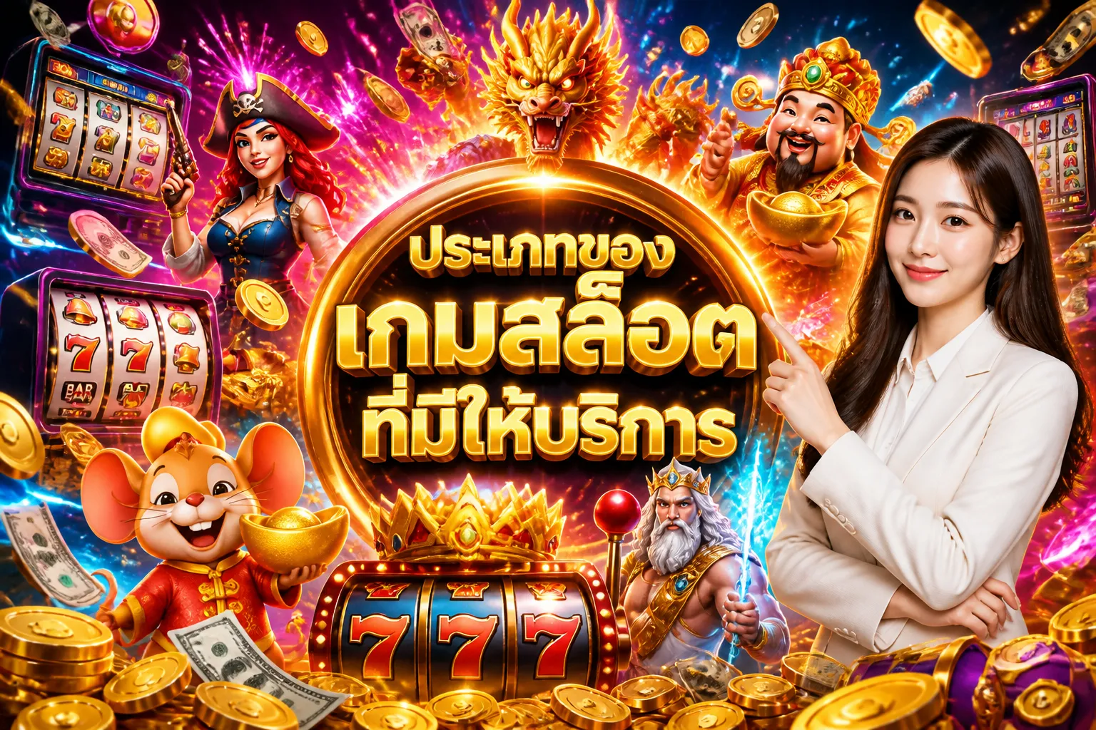 ภาพประกอบหัวข้อ ประเภทของเกมสล็อตที่มีให้บริการ