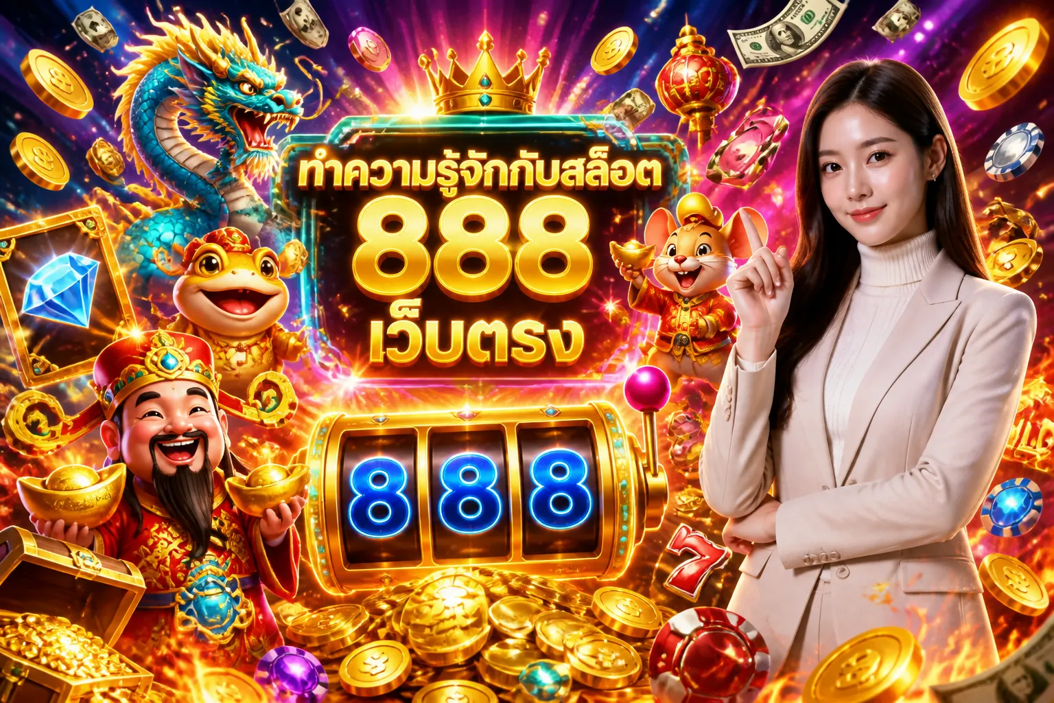 ภาพประกอบหัวข้อ ทำความรู้จักกับสล็อต 888 เว็บตรง
