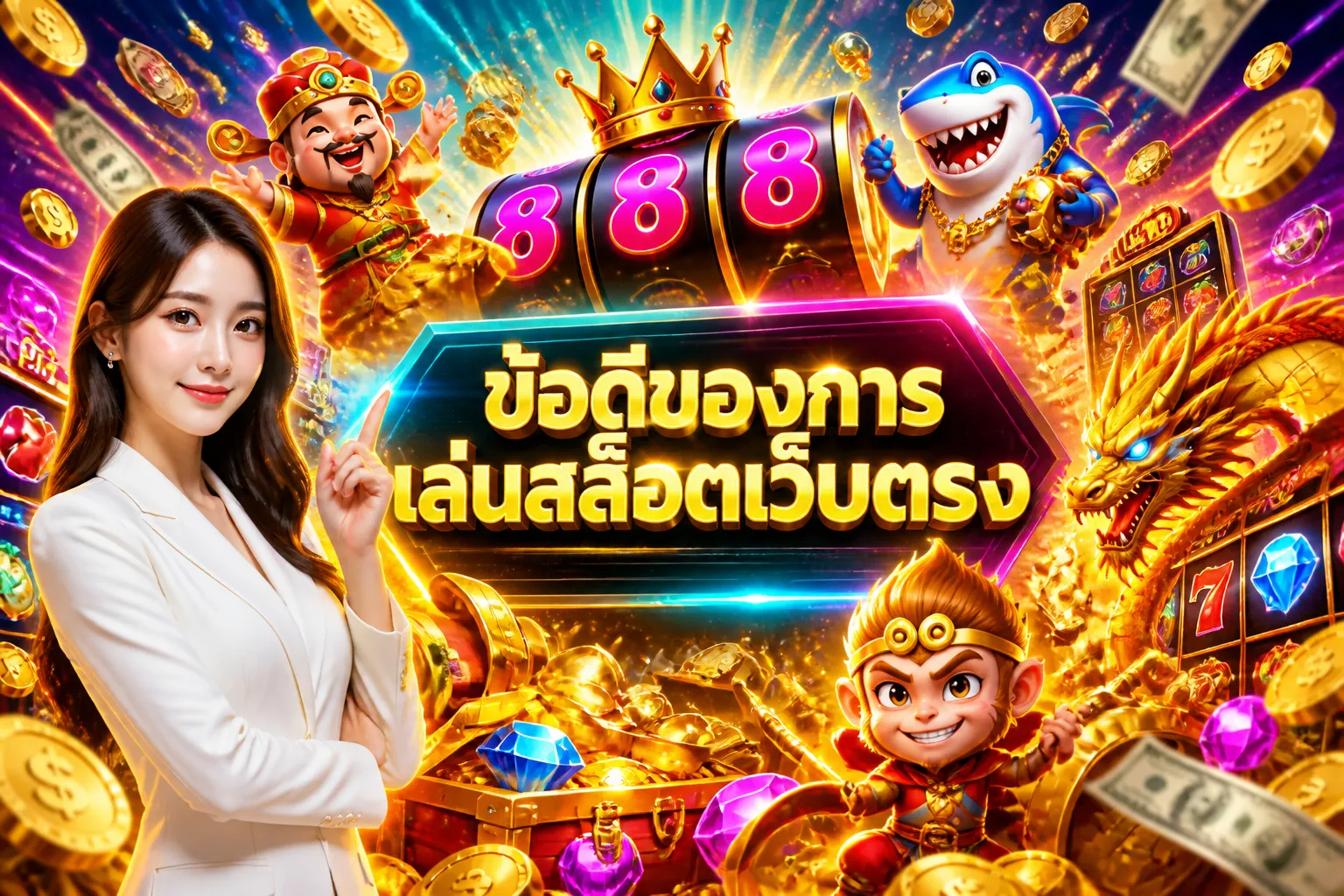 ภาพประกอบหัวข้อ ข้อดีของการเล่นสล็อตเว็บตรง