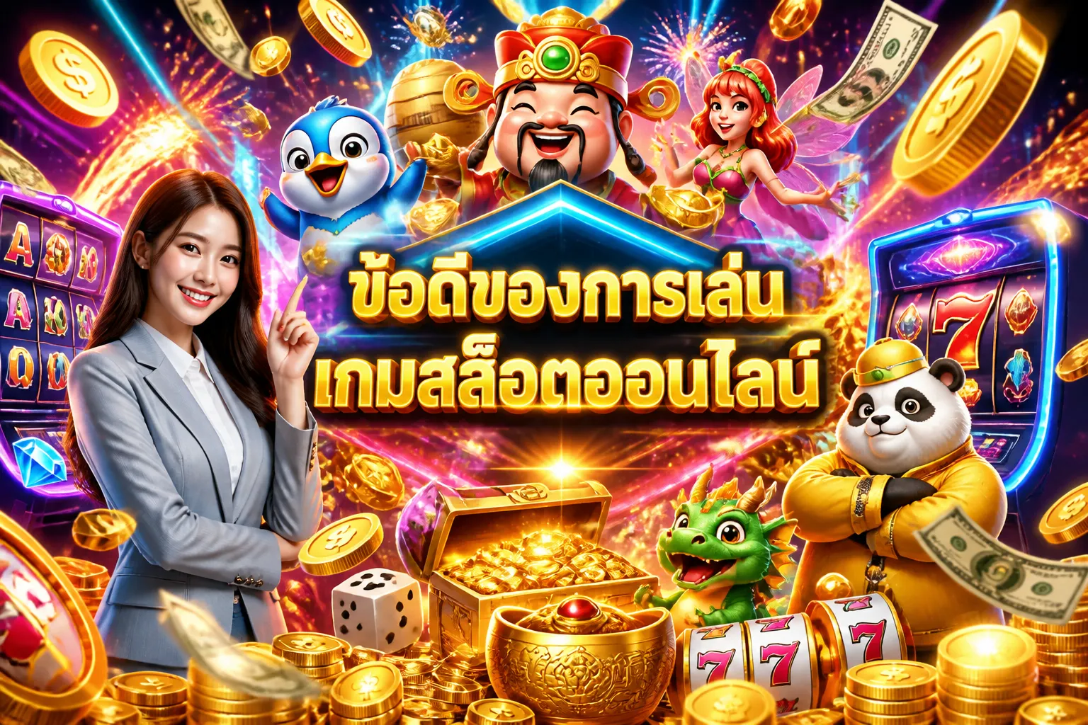 ภาพประกอบหัวข้อ ข้อดีของการเล่นเกมสล็อตออนไลน์